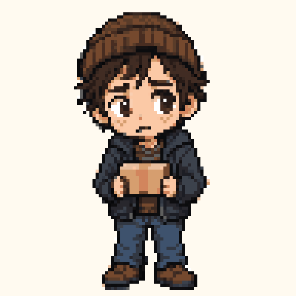 Bryan Hodukavich chibi pixel art pattern