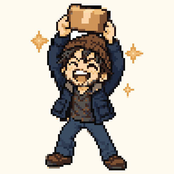 Bryan Hodukavich Mission Complete pixel art meme