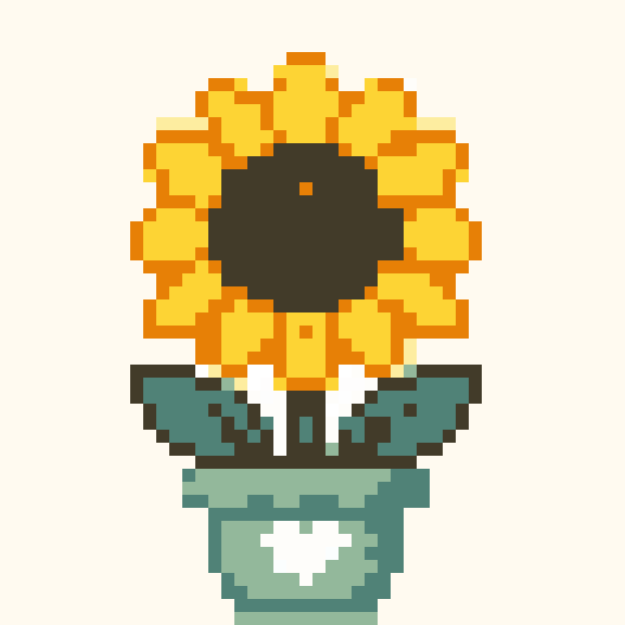 Sunflower Pot