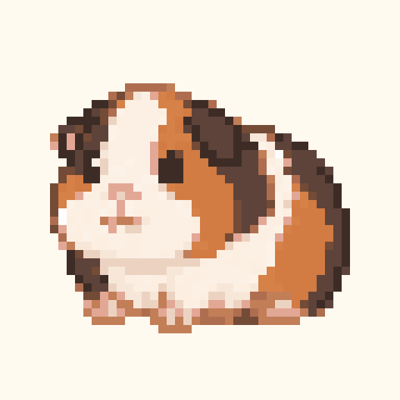 Calico Guinea Pig pixel pattern