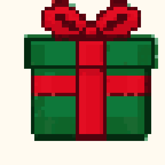 Ribbon Gift Box pixel pattern