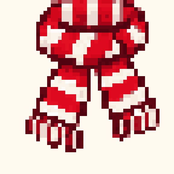 Striped Winter Scarf pixel pattern