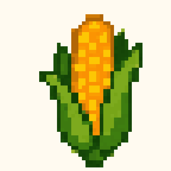 Harvest Corn pixel pattern