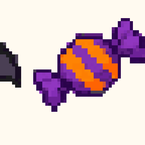 Wrapped Halloween Candy pixel pattern