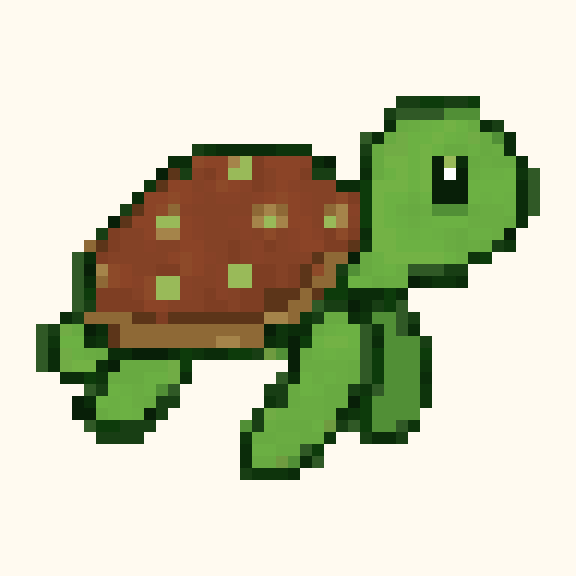 Green Sea Turtle pixel pattern