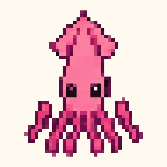 Squid pixel pattern