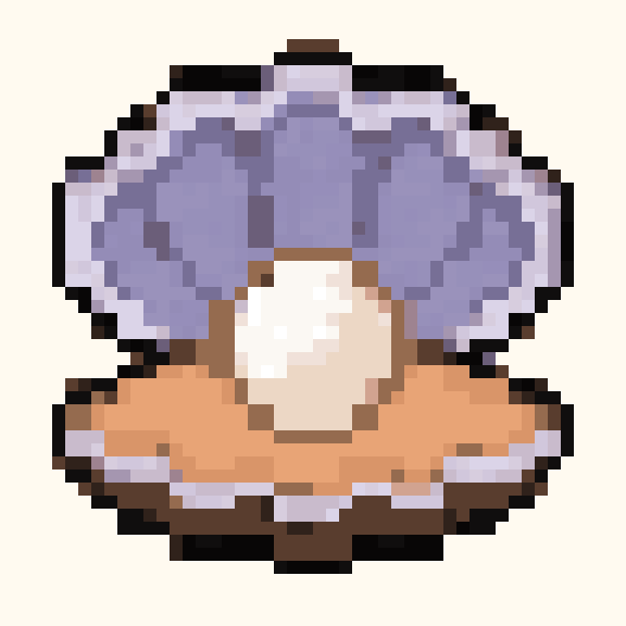 Pearl Oyster pixel pattern