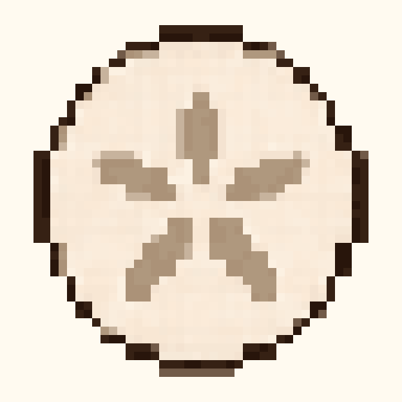 Sand Dollar pixel pattern