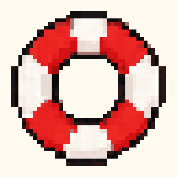Life Ring pixel pattern