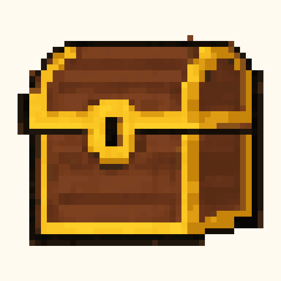 Treasure Chest pixel pattern