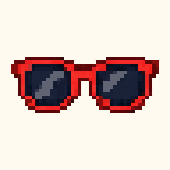 Sunglasses pixel pattern