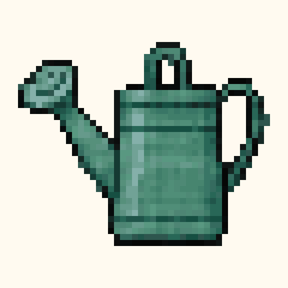 Watering Can pixel pattern