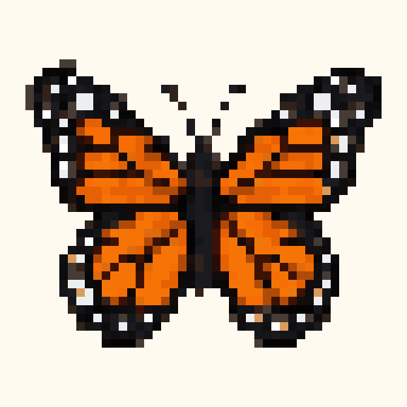Butterfly pixel pattern