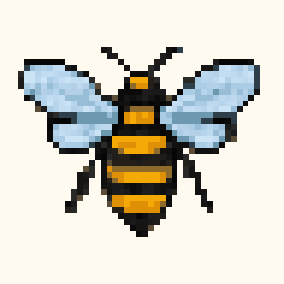 Honeybee pixel pattern