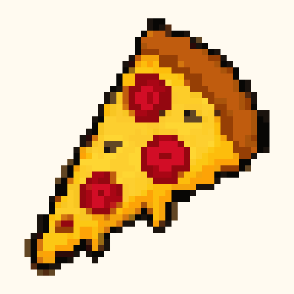 Pizza Slice pixel pattern