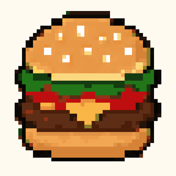 Hamburger pixel pattern