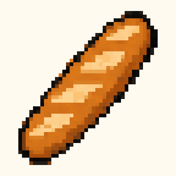 Baguette pixel pattern
