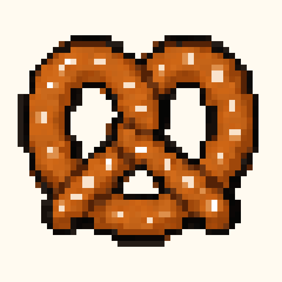 Pretzel pixel pattern