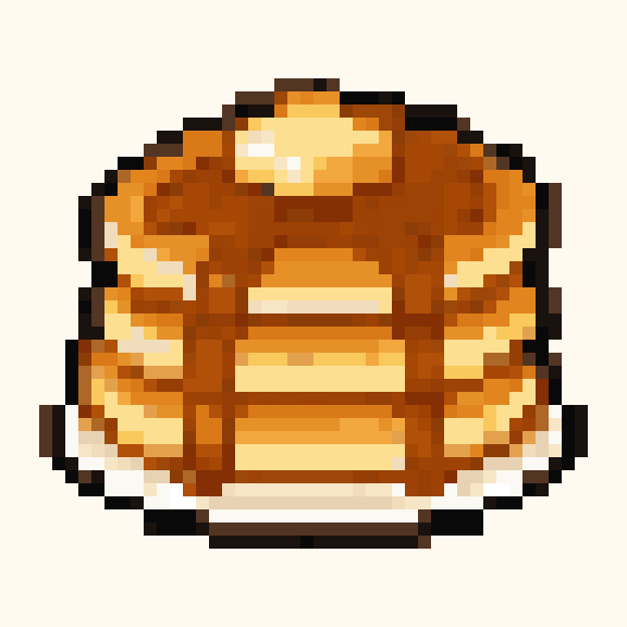 Pancake Stack pixel pattern