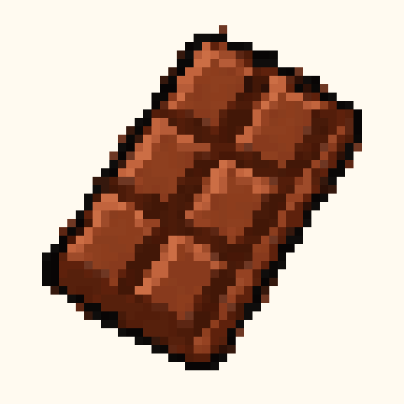 Chocolate Bar pixel pattern