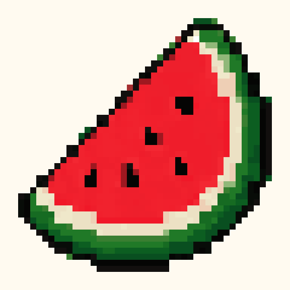 Watermelon Wedge pixel pattern