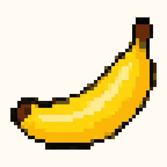 Banana pixel pattern