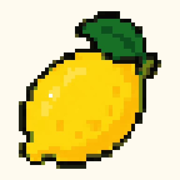 Lemon pixel pattern
