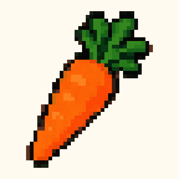 Carrot pixel pattern