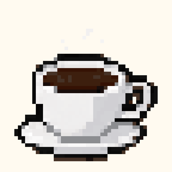 Coffee Cup pixel pattern