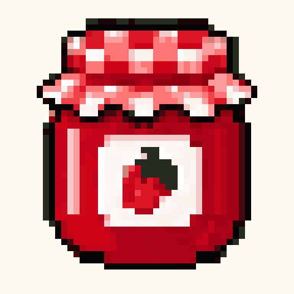 Jam Jar pixel pattern