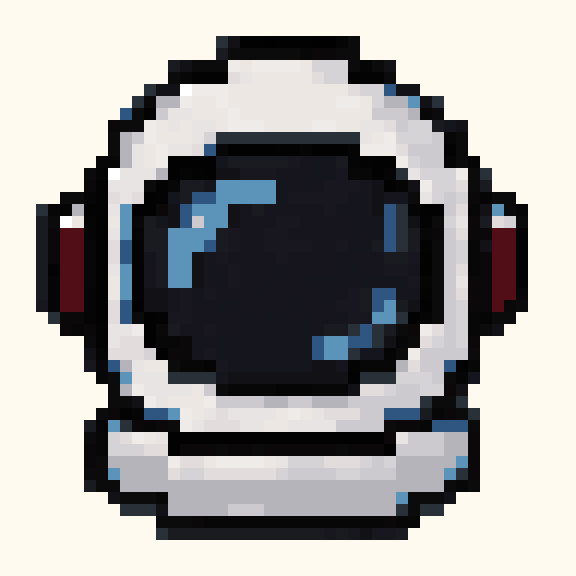 Astronaut Helmet pixel pattern