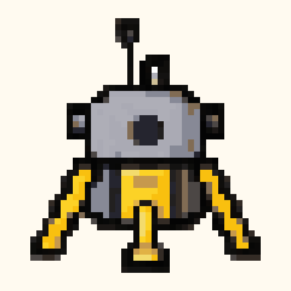 Moon Lander pixel pattern