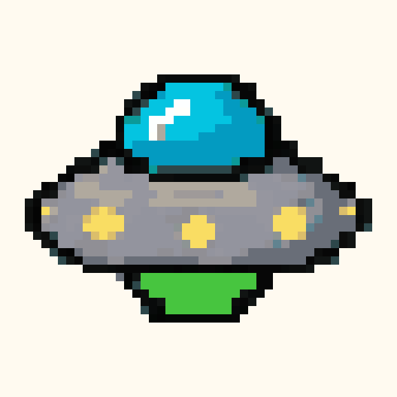 Flying Saucer pixel pattern