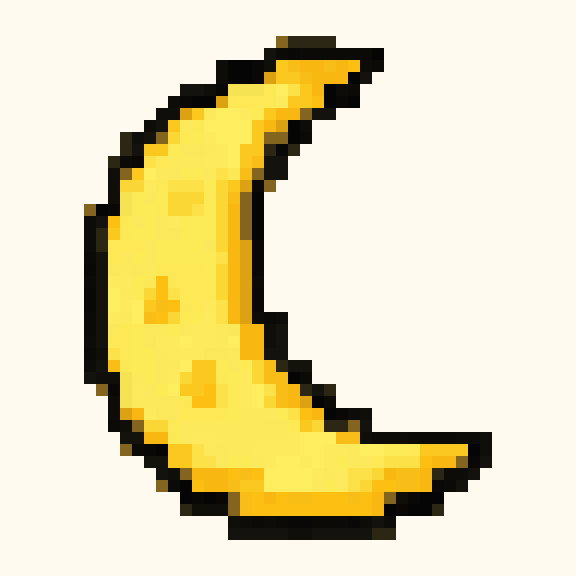 Crescent Moon pixel pattern