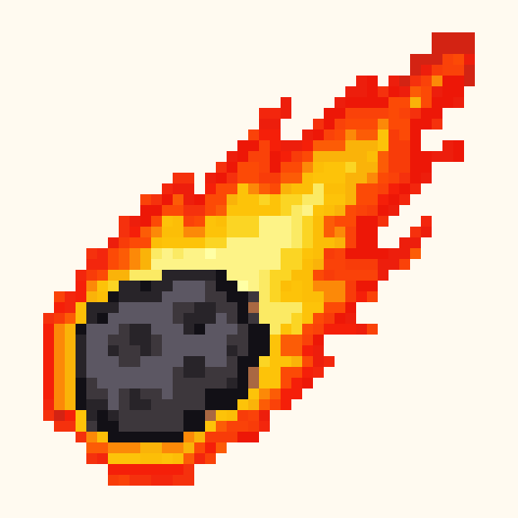 Meteor pixel pattern