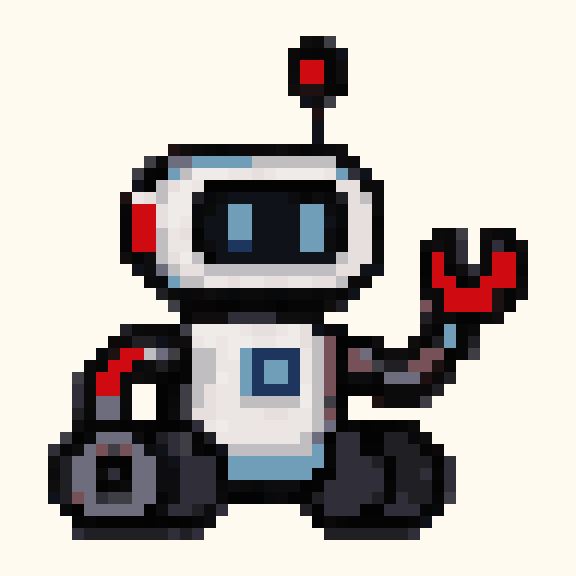 Robot Explorer pixel pattern