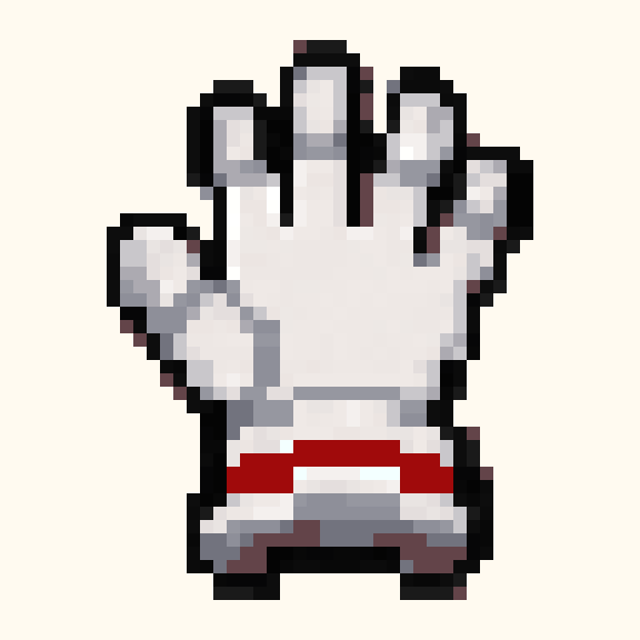 Astronaut Glove pixel pattern