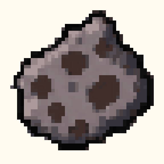 Meteorite Rock pixel pattern