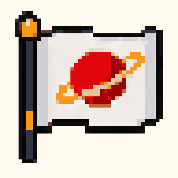 Planet Flag pixel pattern