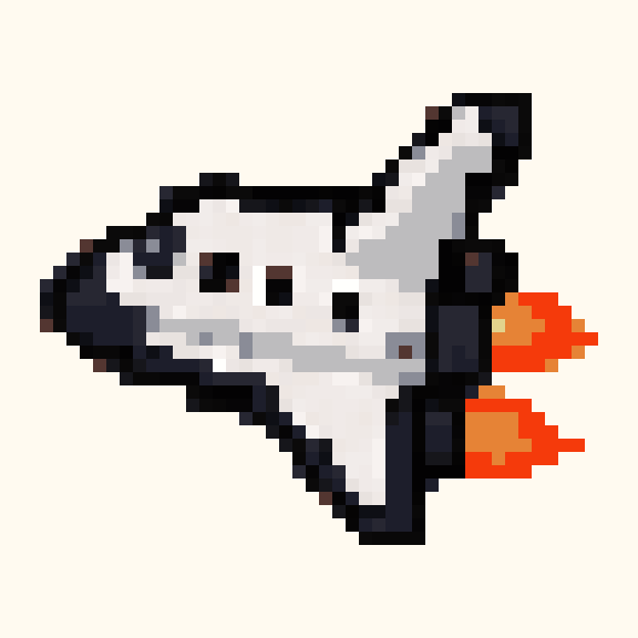 Orbital Shuttle pixel pattern