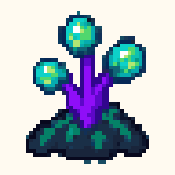 Alien Plant pixel pattern