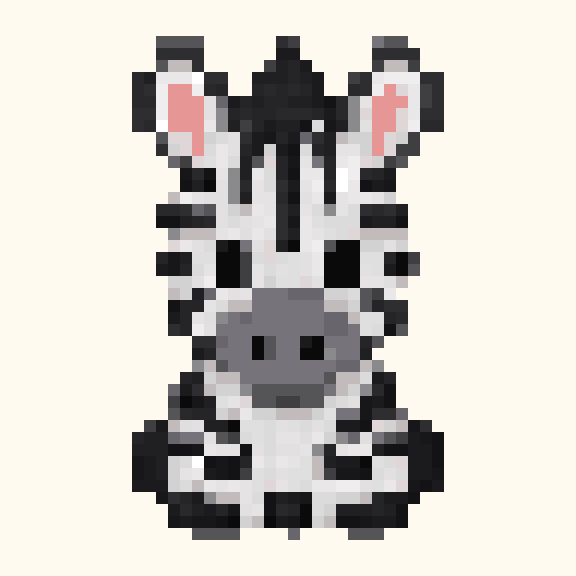Zebra pixel pattern