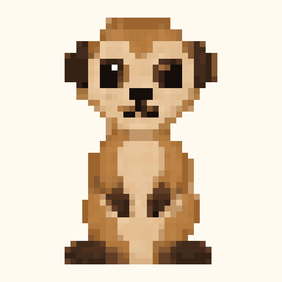 Meerkat pixel pattern