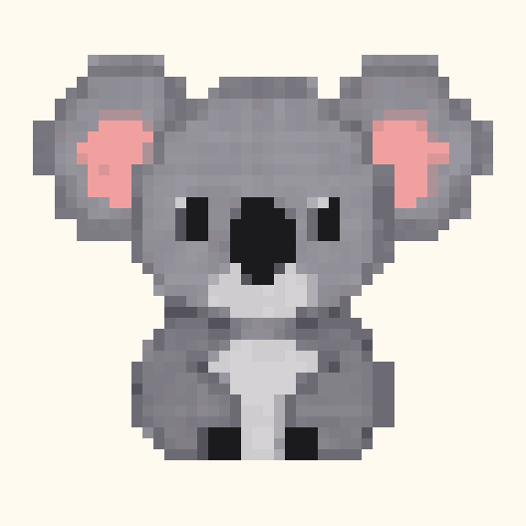 Koala pixel pattern