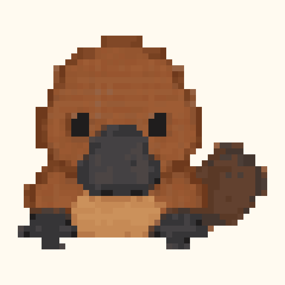 Platypus pixel pattern