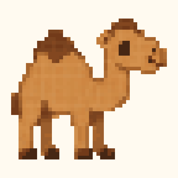Camel pixel pattern