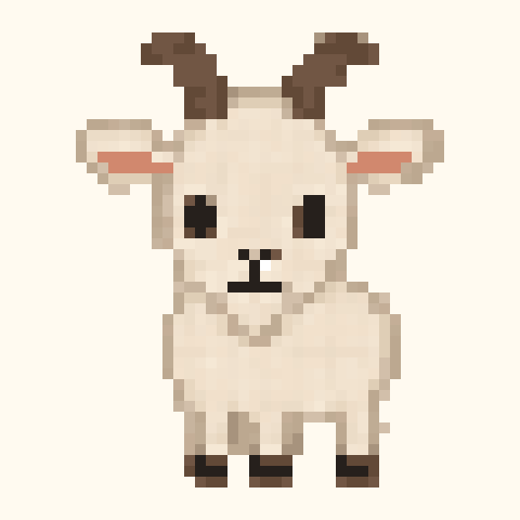 Goat pixel pattern