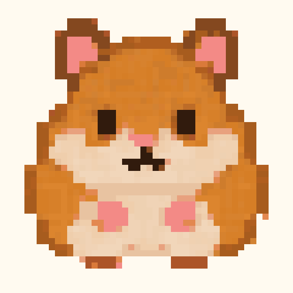 Hamster pixel pattern