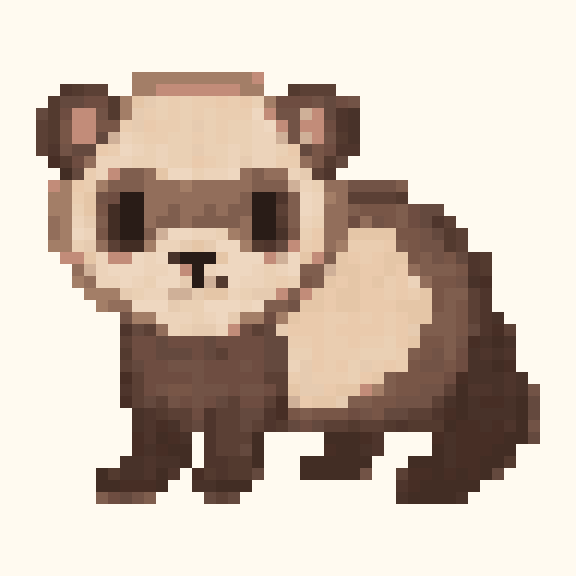 Ferret pixel pattern