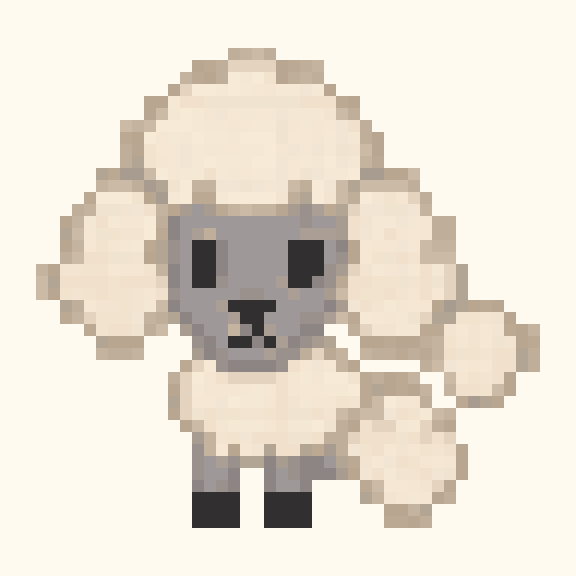 Poodle pixel pattern